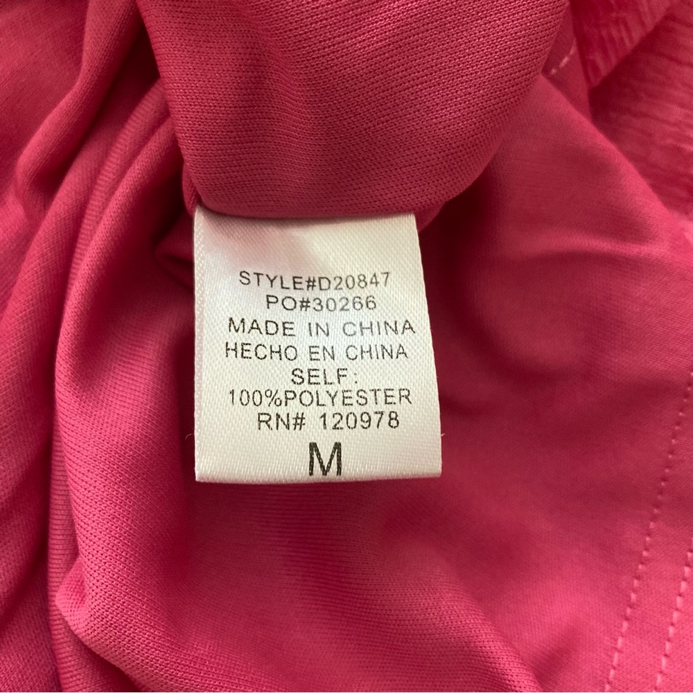 entre Pink Wrap Front Accent Midi Dress | New without Tags - Picture 8 of 8